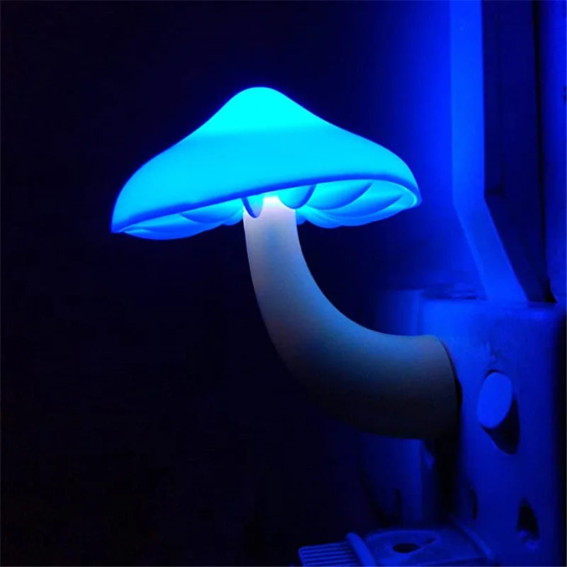 LED Night Lights Mushroom Shape Automatic Sensor